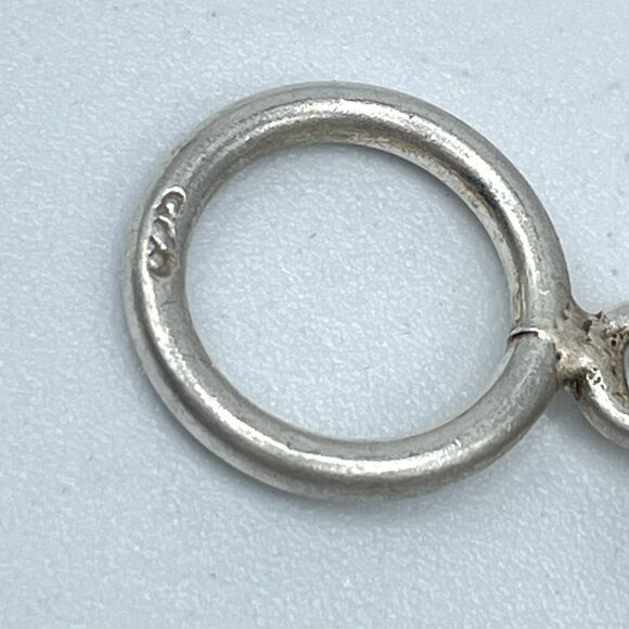 Vintage 925 Sterling Silver Disc Chain Bracelet Toggle Clasp Statement Boho - Picture 3 of 6